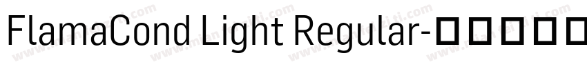 FlamaCond Light Regular字体转换